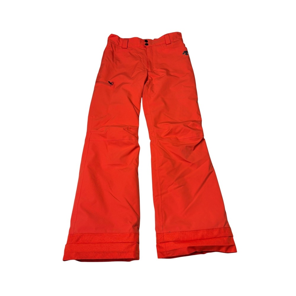 Descente Womens Orange Red Ski Snowboard Pants Snow Gaiters Size 16 W30 L30